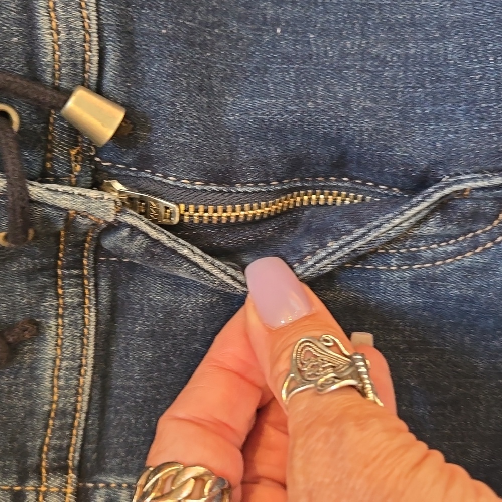 Free People Blue Denim Mini Skirt - Picture 3 of 8